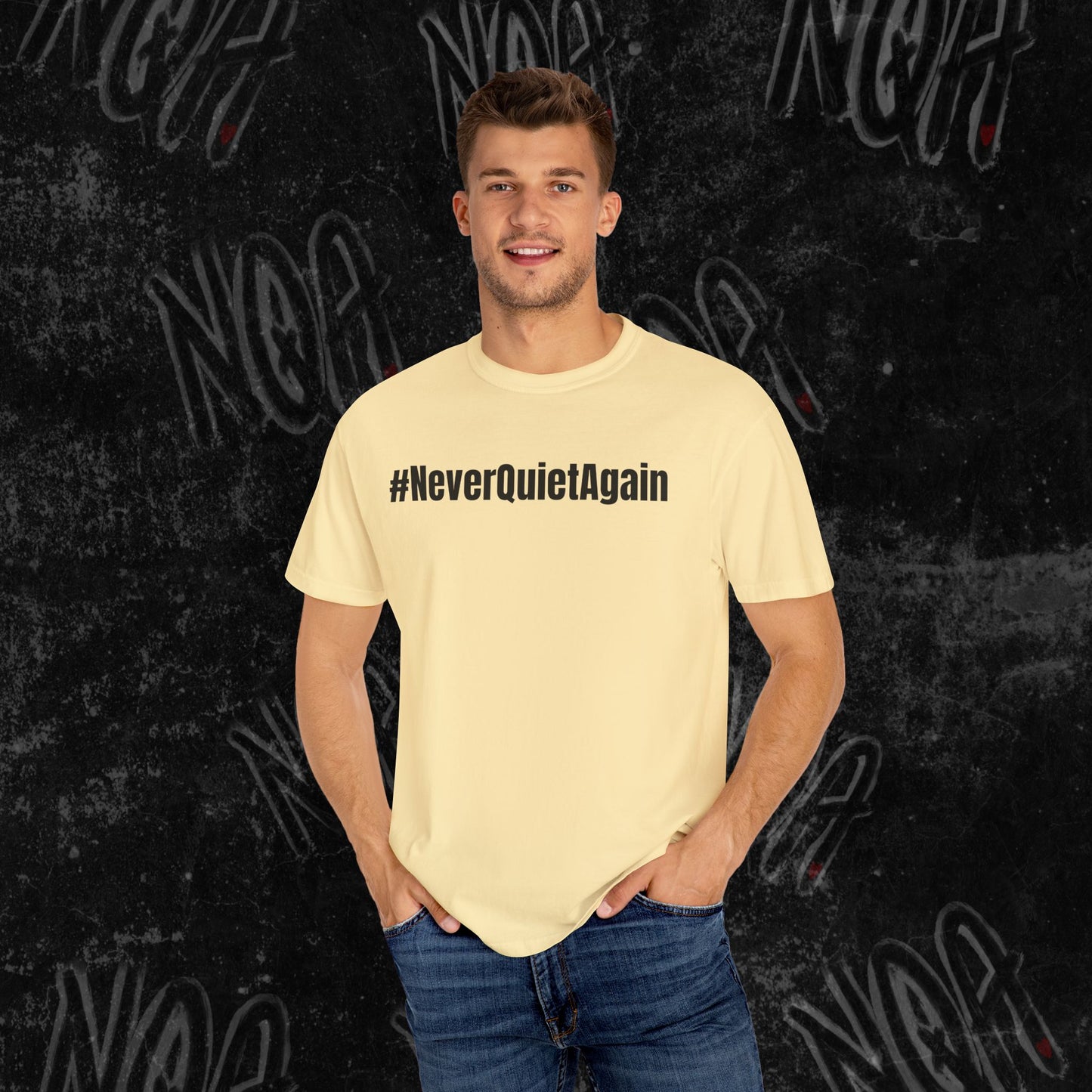 Hallelujah Graphic Tee, #NeverQuietAgain