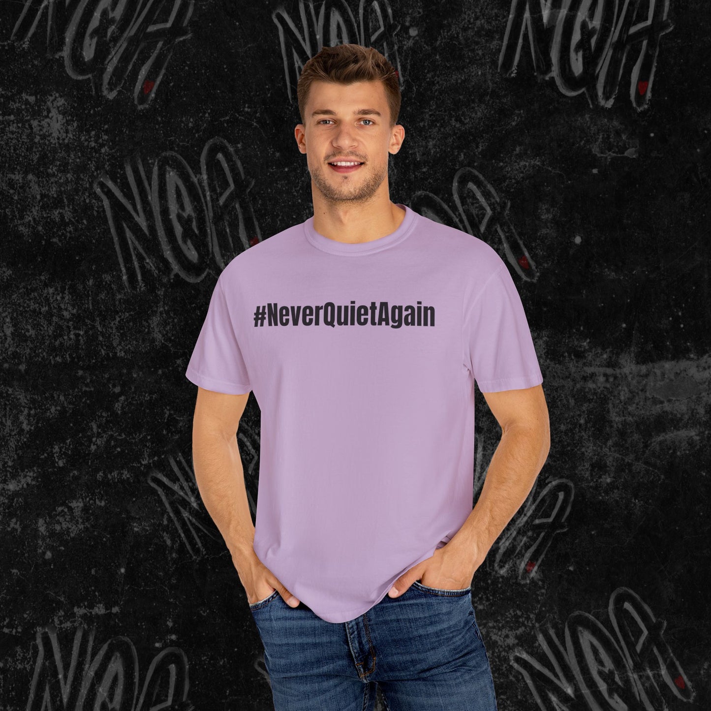 Hallelujah Graphic Tee, #NeverQuietAgain