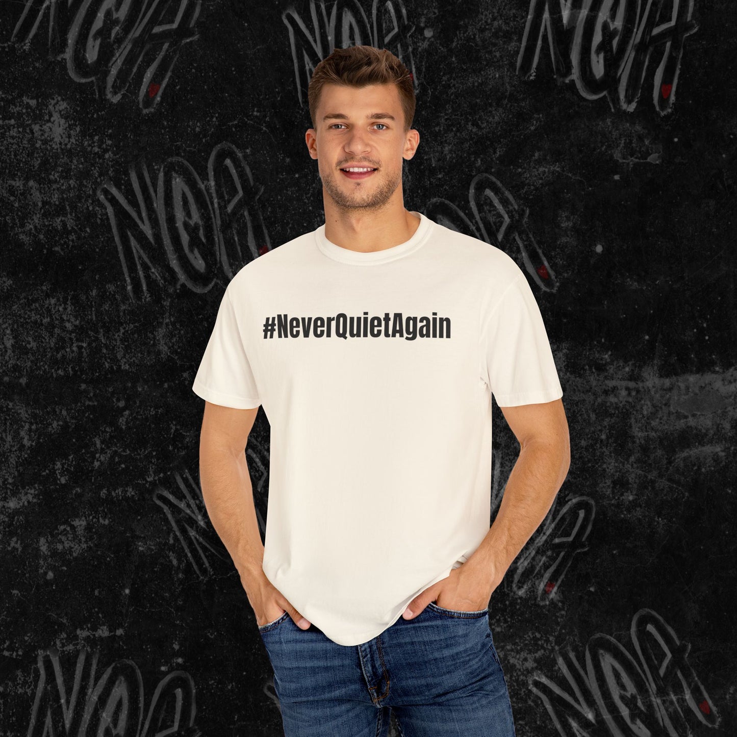 Hallelujah Graphic Tee, #NeverQuietAgain