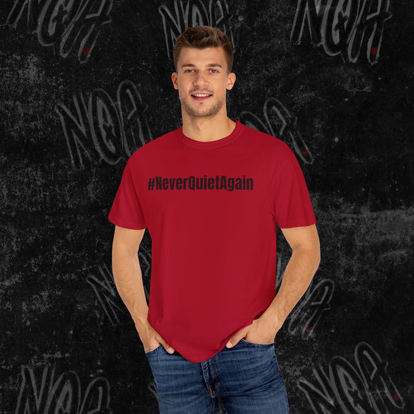 Hallelujah Graphic Tee, #NeverQuietAgain