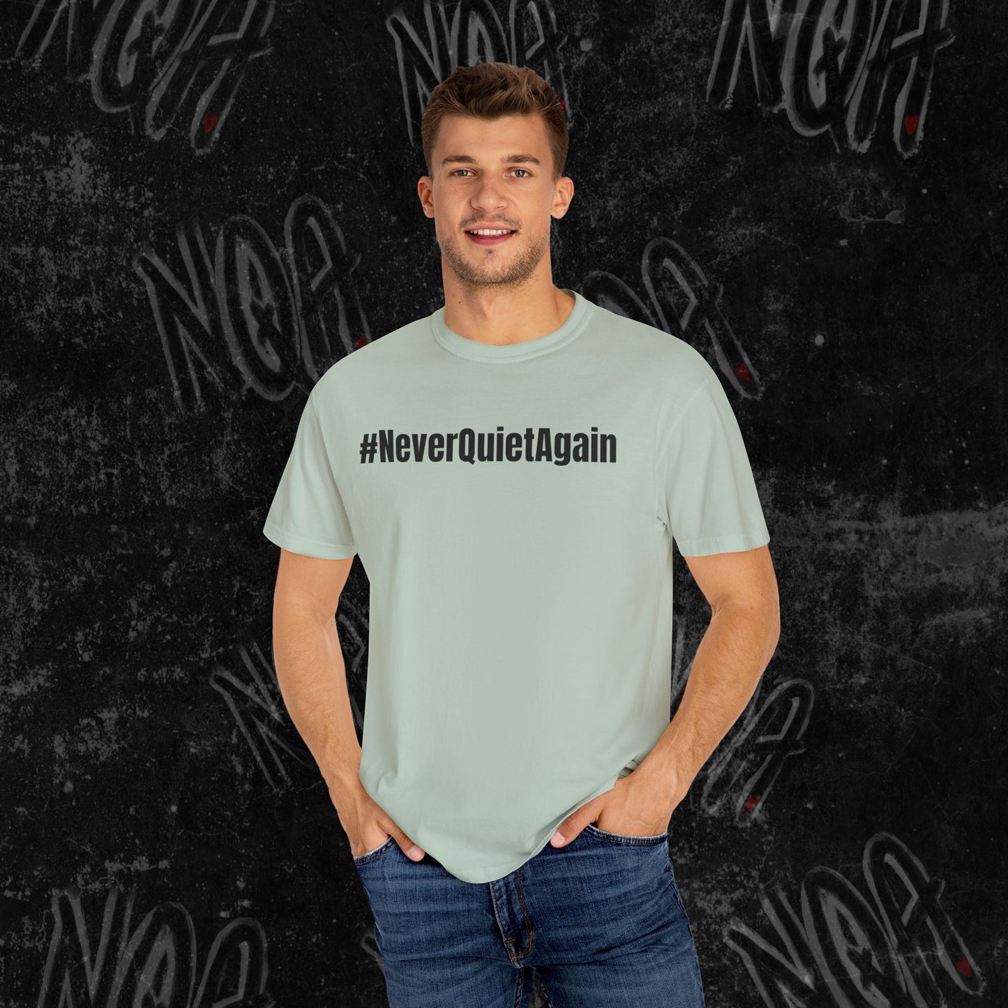 Hallelujah Graphic Tee, #NeverQuietAgain
