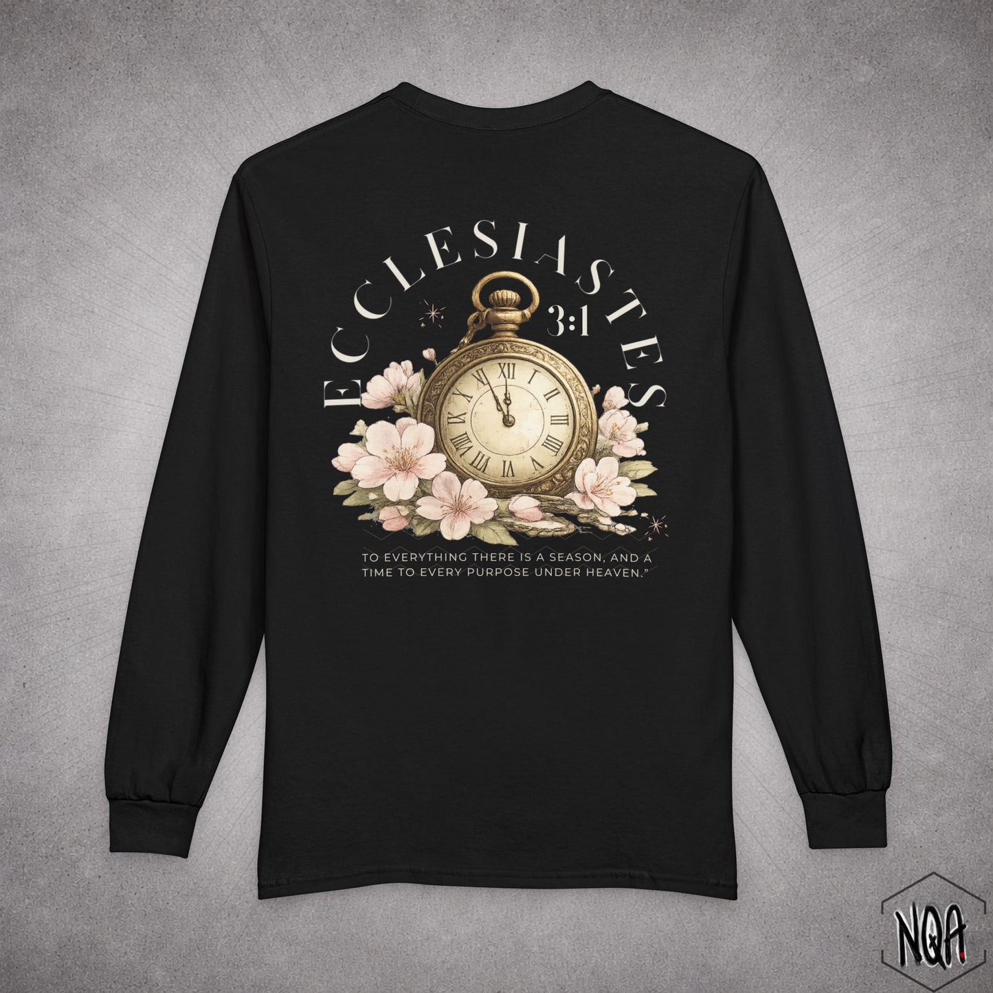 Ecclesiastes 3:1 Long Sleeve T-Shirt | Light Letters