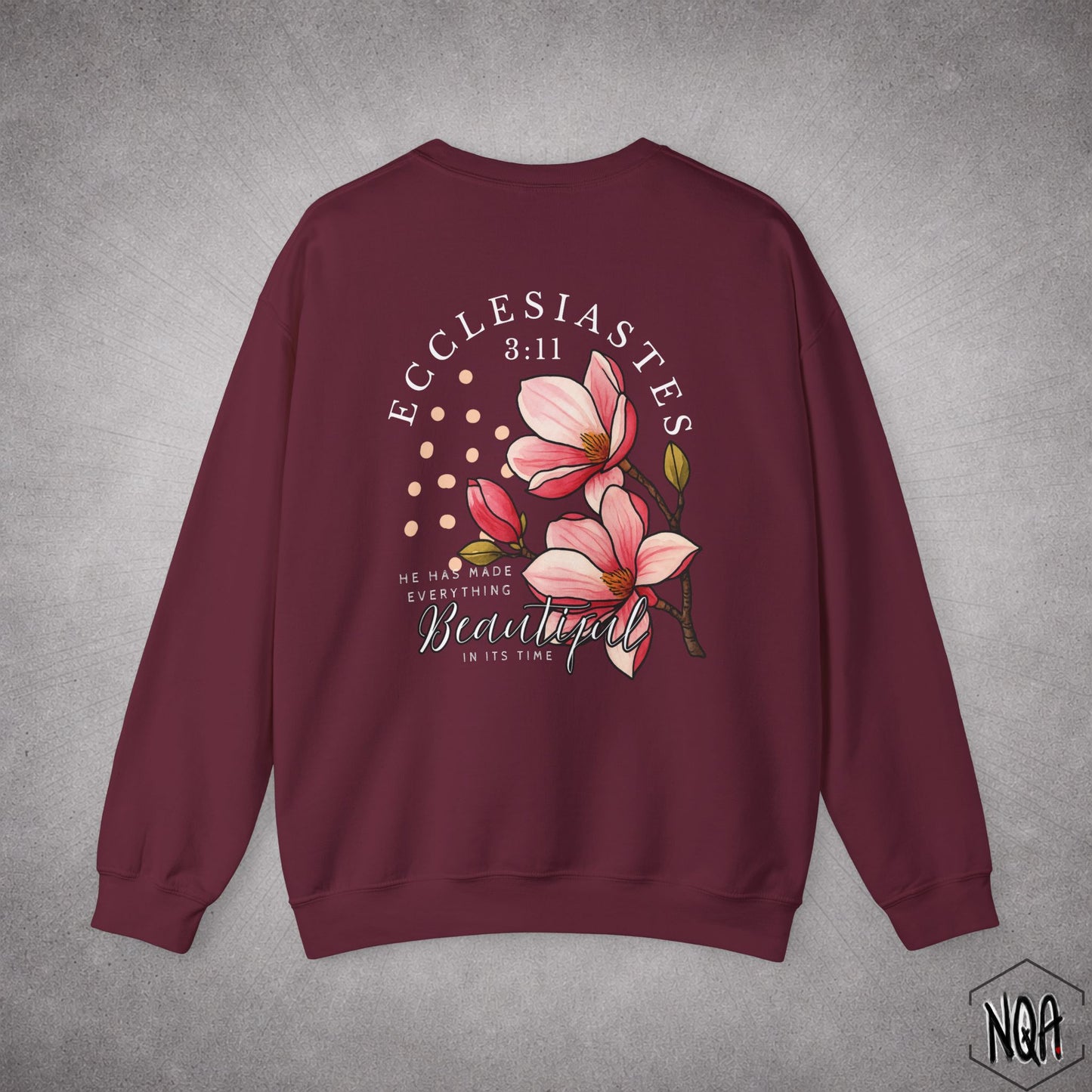 Ecclesiastes 3:11 Sweatshirt | White Letter