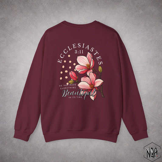 Ecclesiastes 3:11 Sweatshirt | White Letter