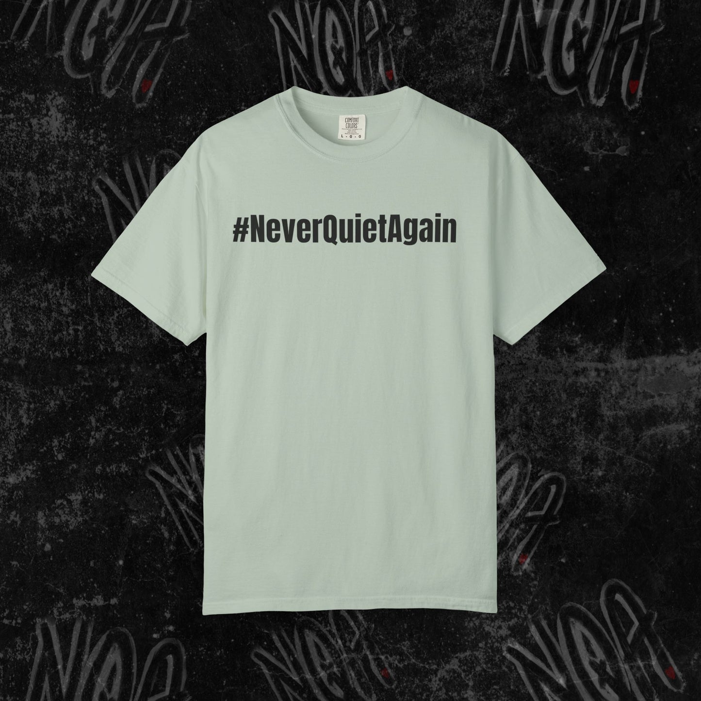 Hallelujah Graphic Tee, #NeverQuietAgain