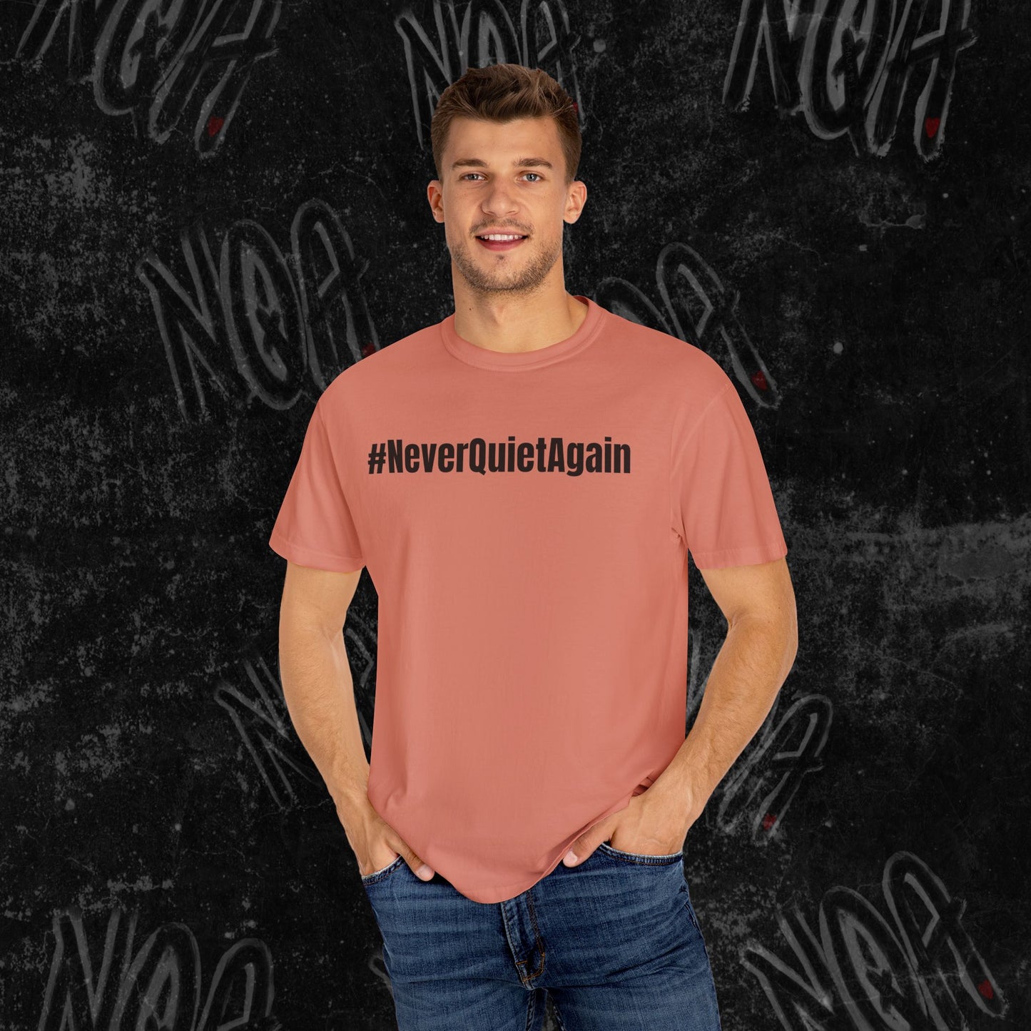 Hallelujah Graphic Tee, #NeverQuietAgain