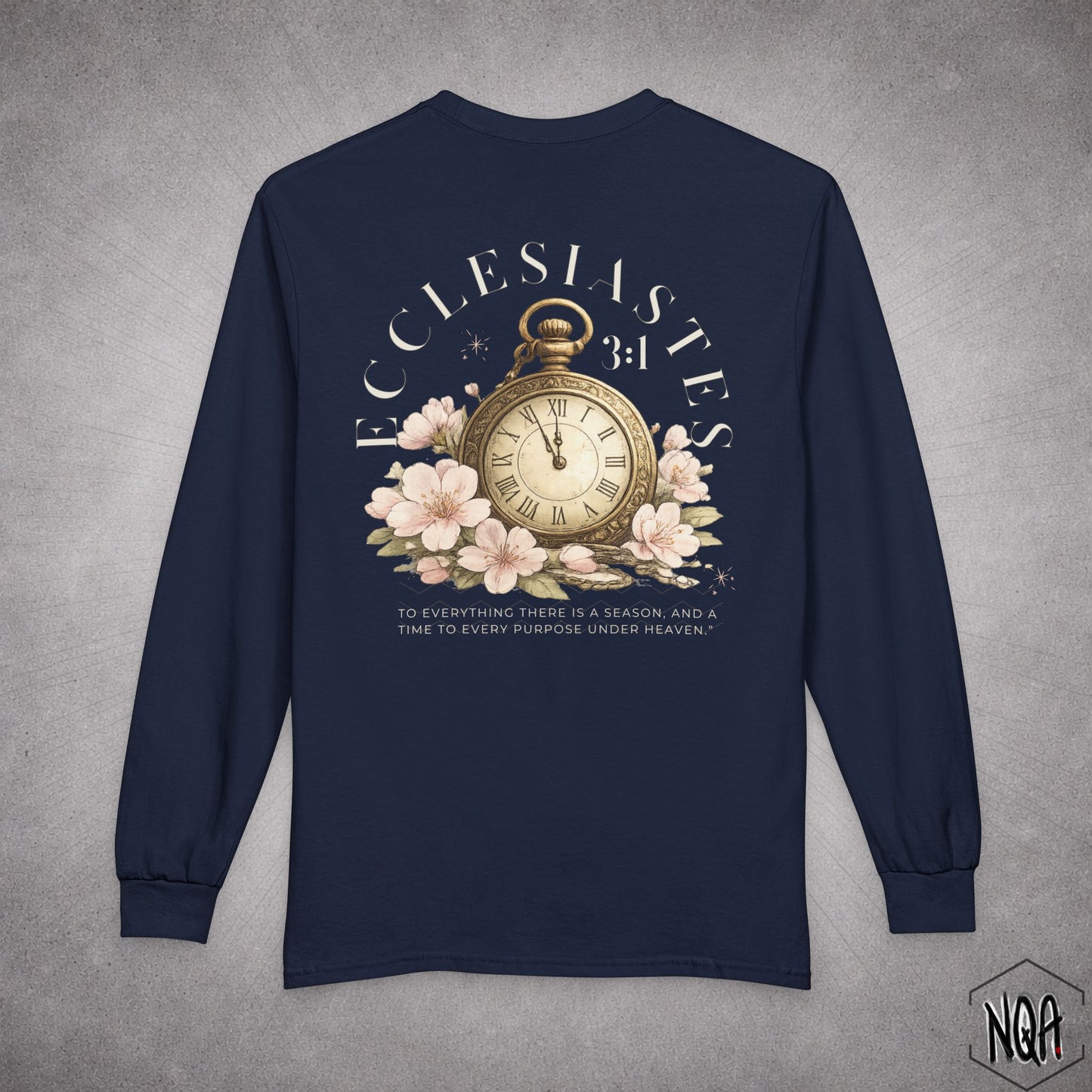Ecclesiastes 3:1 Long Sleeve T-Shirt | Light Letters