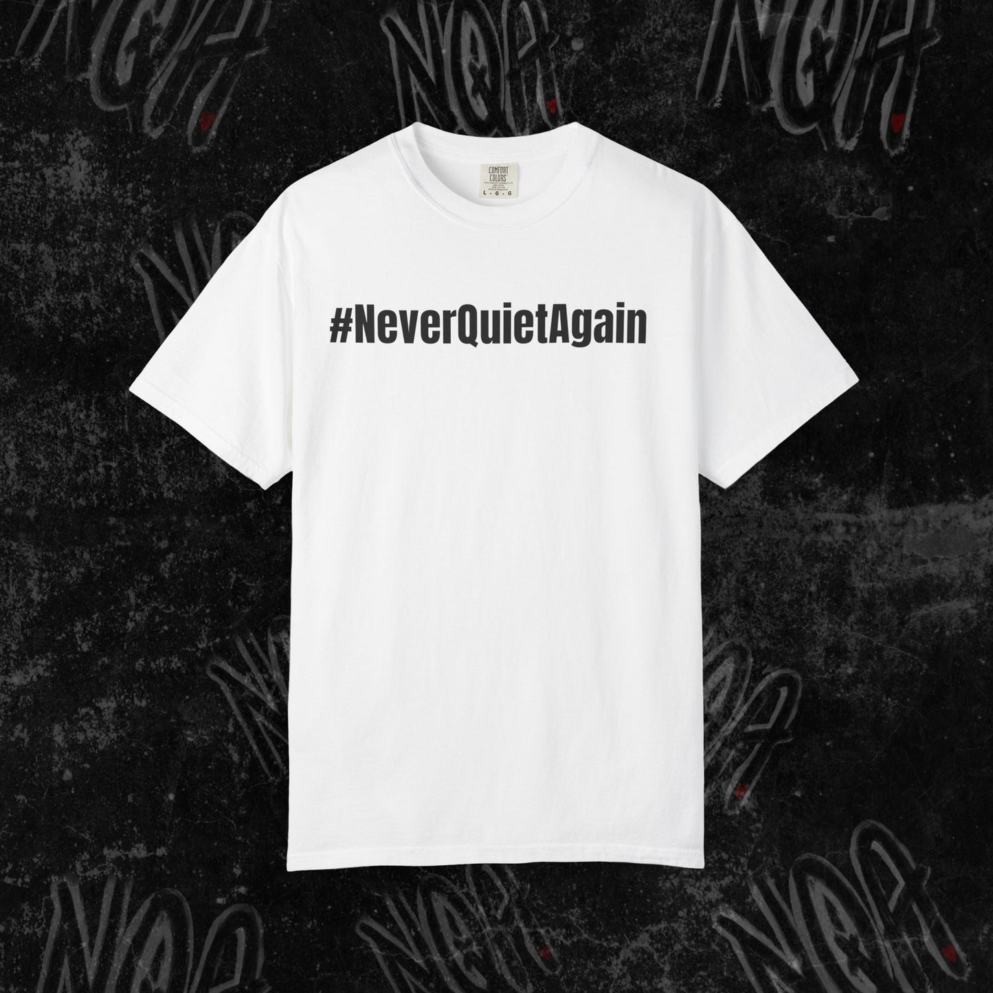 Hallelujah Graphic Tee, #NeverQuietAgain