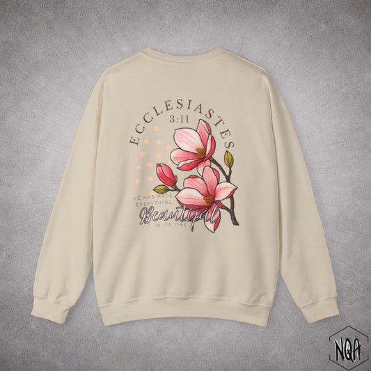 Ecclesiastes 3:11 Sweatshirt [ Dark Letters ]
