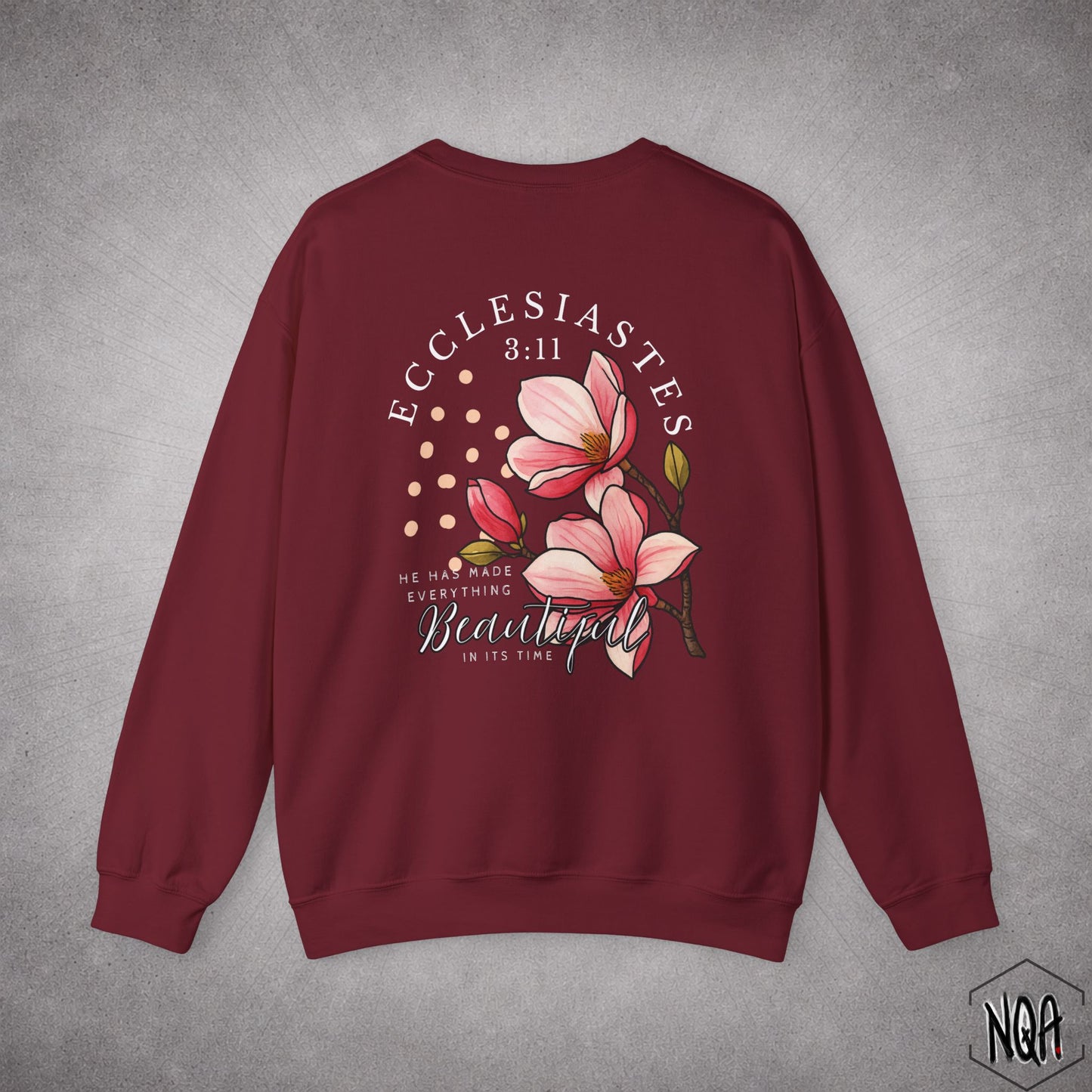 Ecclesiastes 3:11 Sweatshirt | White Letter