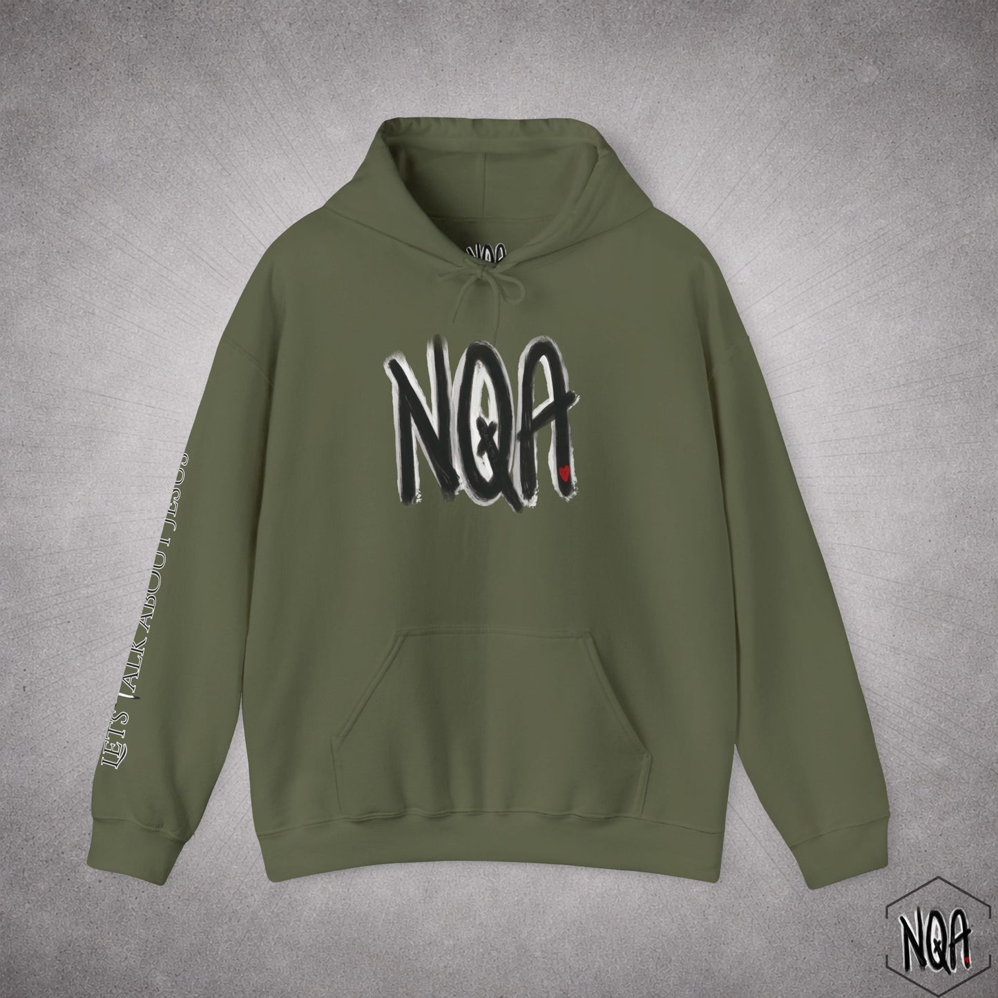 NQA hoodie with sleeve design