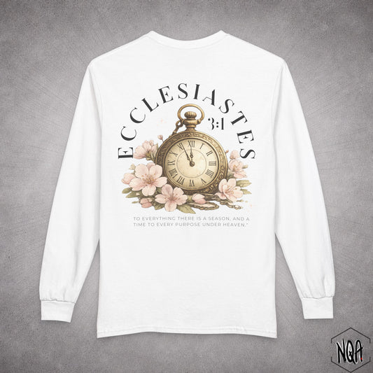Ecclesiastes 3:1 long sleeve T-Shirt | Dark Letter