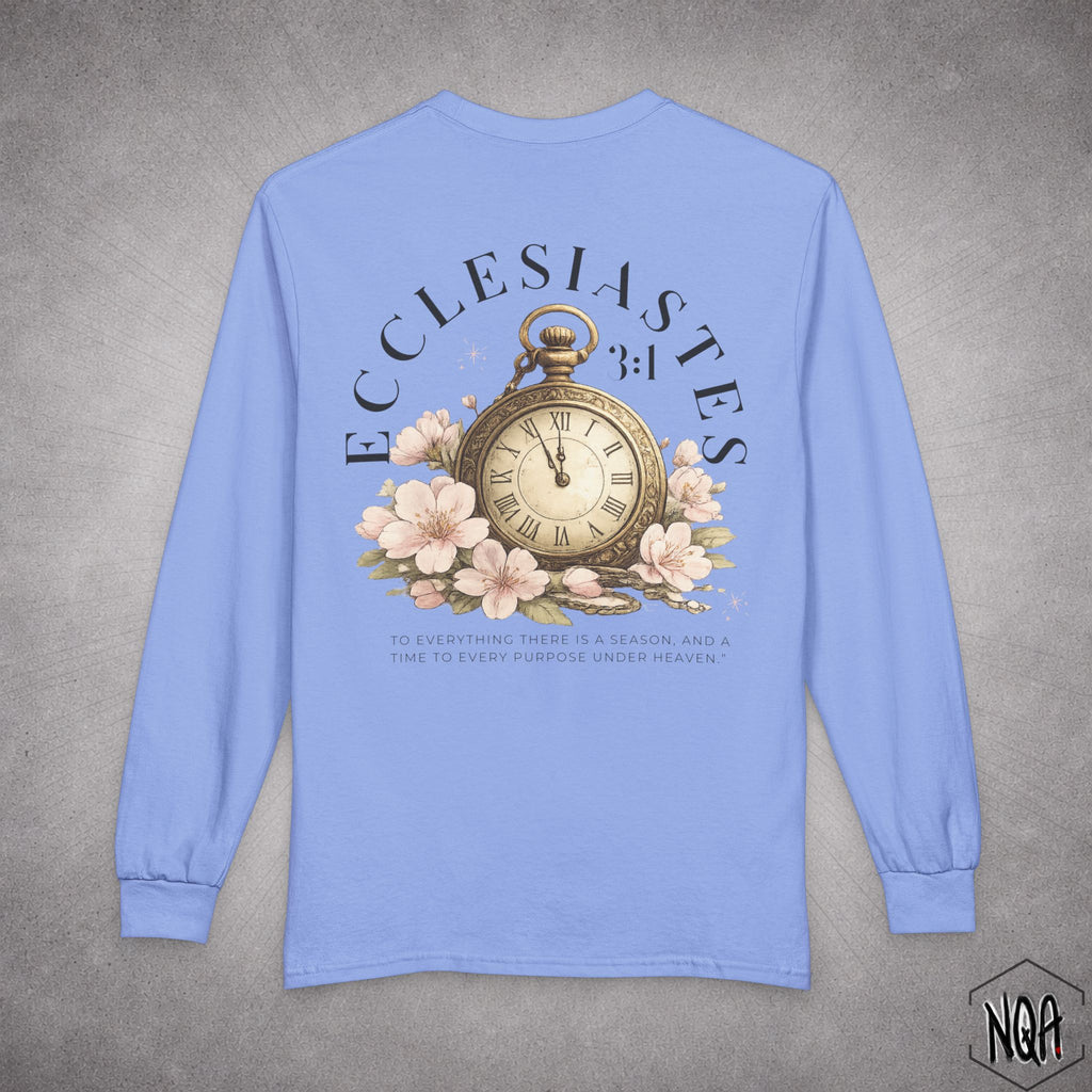Ecclesiastes 3:1 long sleeve T-Shirt | Dark Letter