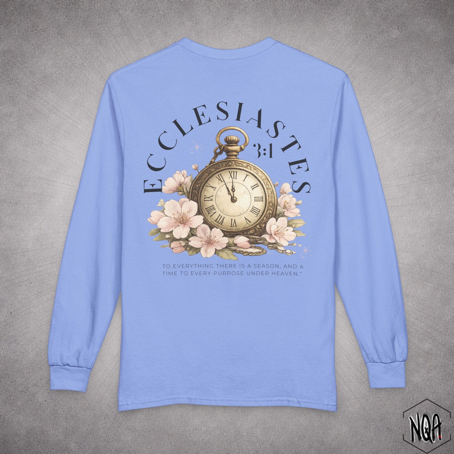 Ecclesiastes 3:1 long sleeve T-Shirt | Dark Letter